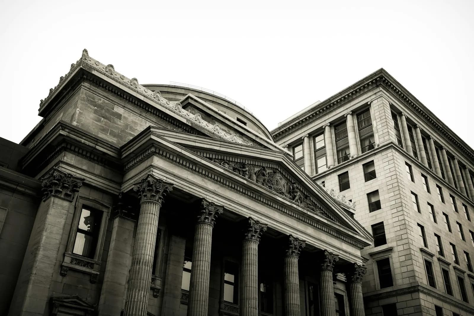 Bank building facade representing the major financial institutions that processed Epstein's transactions